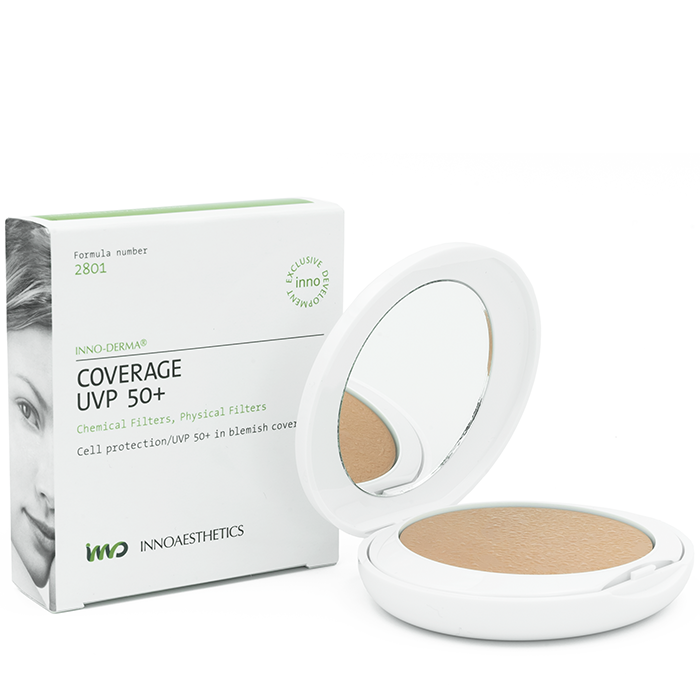 7348 NNO-DERMA Coverage UVP 50+ Солнцезащитный крем пудра UVP 50+ 14г